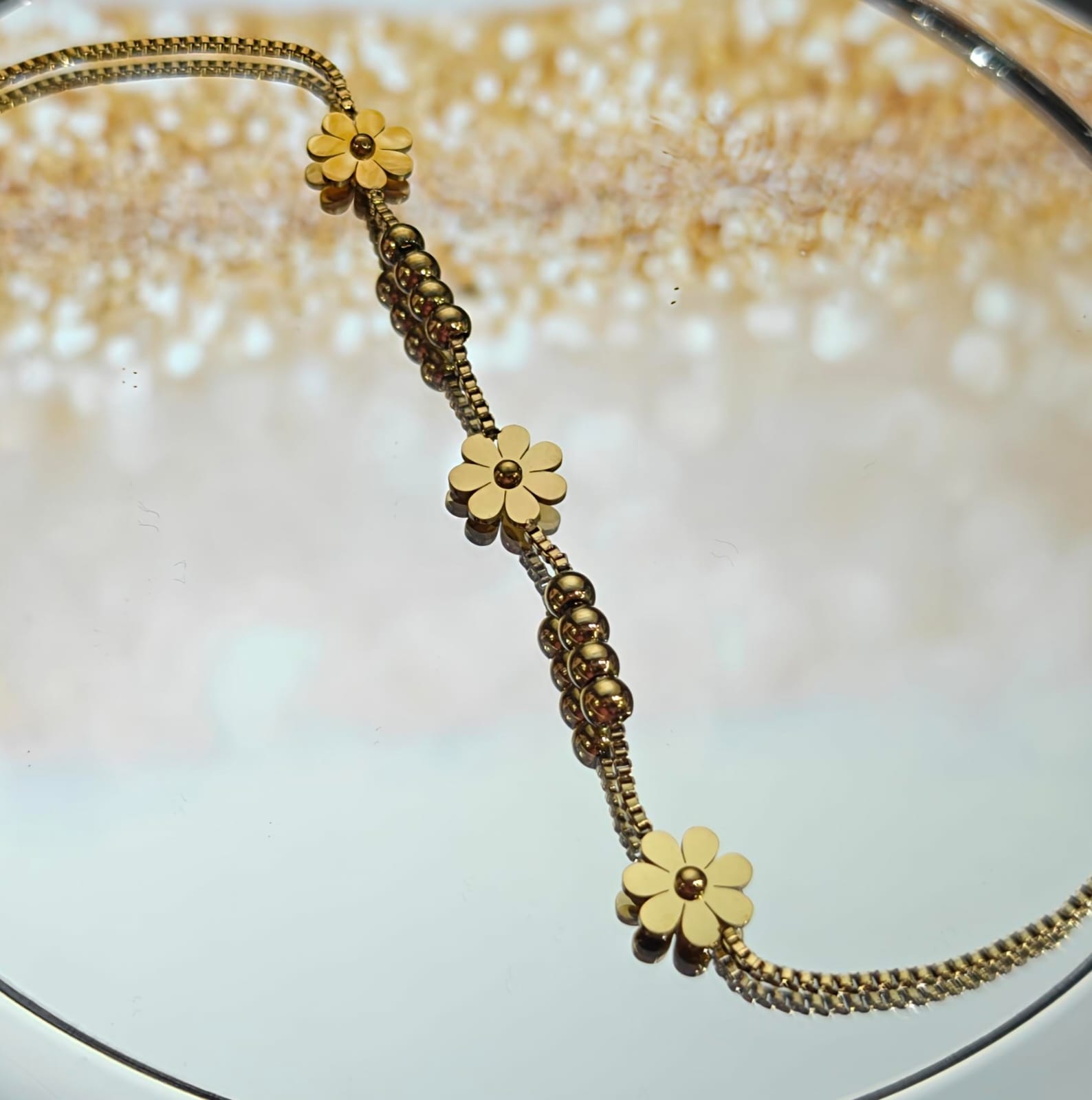 Love Anklet in Gold-Finish