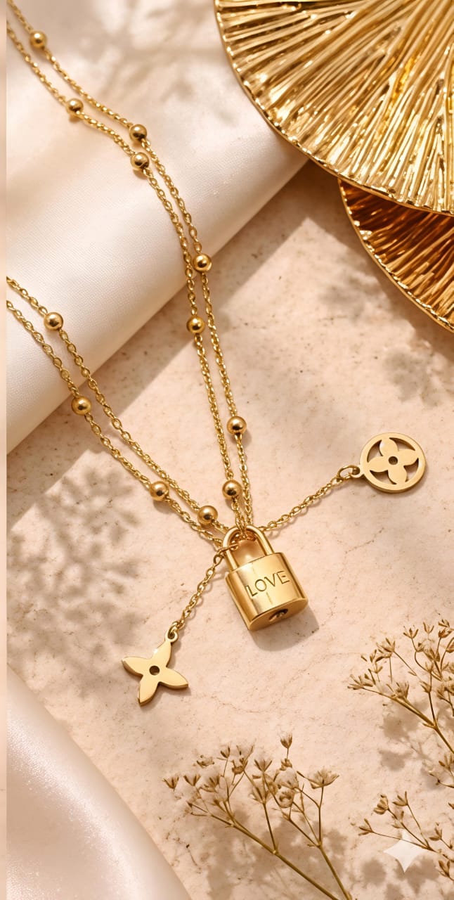 Locked in Love Multistrand anklet