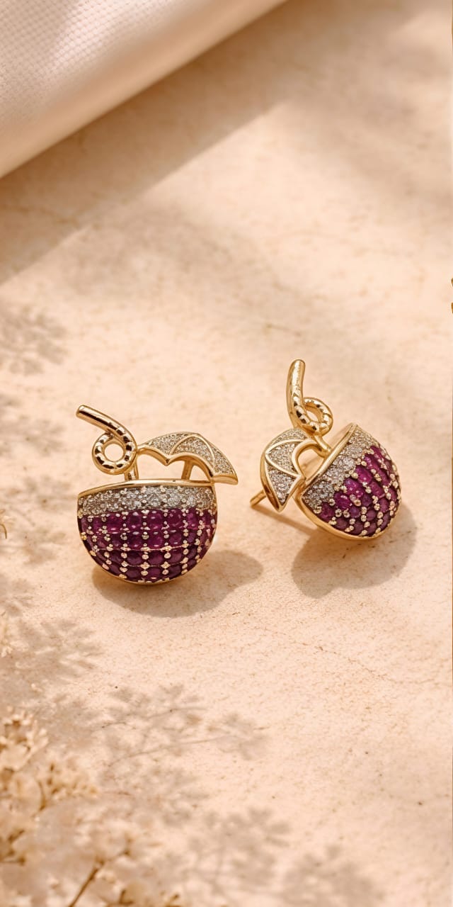 Cherry Cocktail Stud earrings