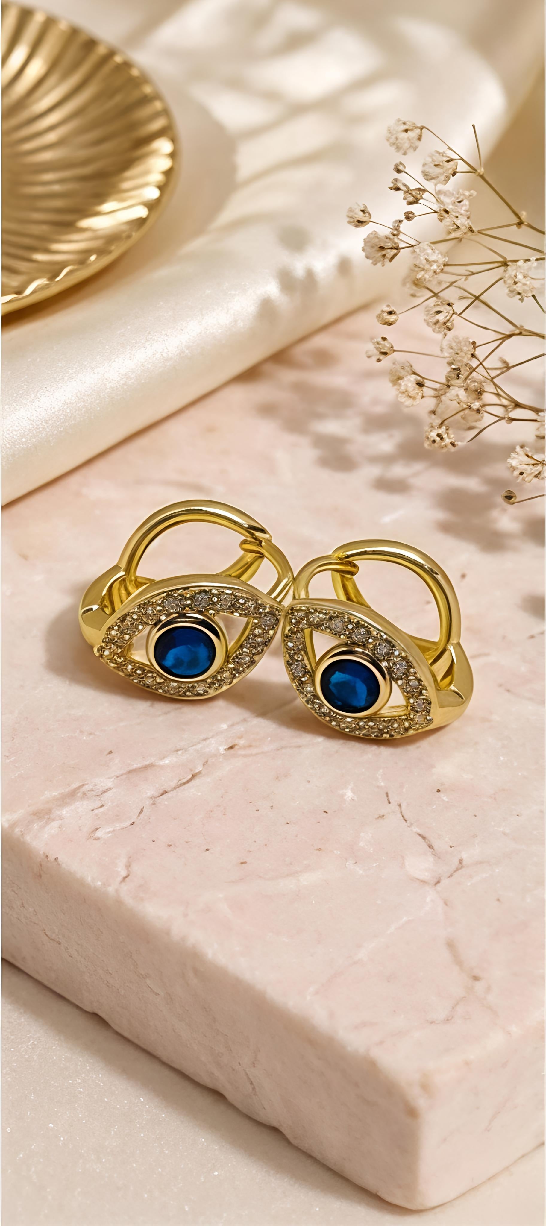 Elegant Guardian Eye Earrings