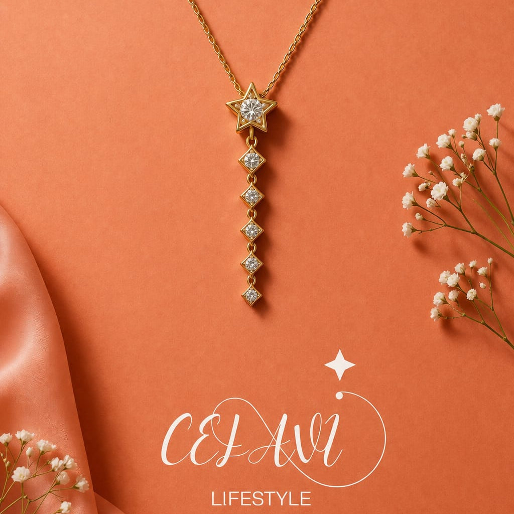 Gold-Finish Star Pendant