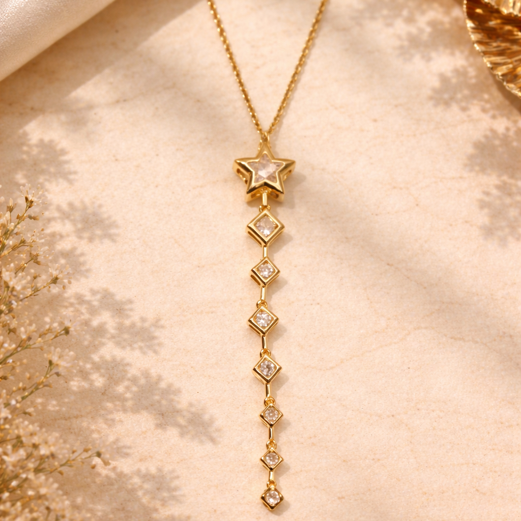 Gold-Finish Star Pendant